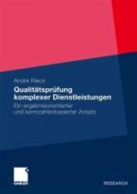 Produktbild: Qualit&auml;tspr&uuml;fung komplexer Dienstleistungen