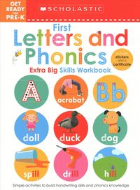 Produktbild: First Letters and Phonics Get Ready for Pre-K Workbook: Scholastic Early Learners (Extra Big Skills Workbook)