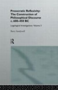Produktbild: Sandywell, B: Presocratic Reflexivity: The Construction of P