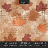 Produktbild: Autumn Fall Scrapbook Paper Pad 8x8 Decorative Scrapbooking Kit for Cardmaking Gifts, DIY Crafts, Printmaking, Papercrafts, Leaves Pattern Designer Pa