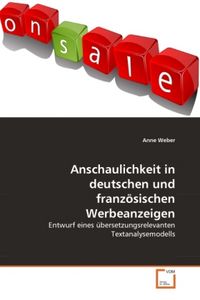 Produktbild: Weber, A: Anschaulichkeit in deutschen und franz&ouml;sischen Wer