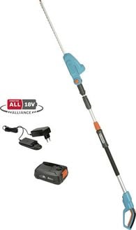 Produktbild: GARDENA GARDENA Akku-Teleskop-Heckenschere THS 42/18V P4A Ready-To-Use Set Akku Teleskop-Heckenschere inkl. Akku, inkl. Ladeger&auml;t 18 V Li-Ion