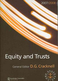 Produktbild: Equity and Trusts 2007-2008: Routledge-Cavendish Core Statutes Series