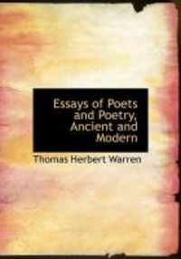 Produktbild: Essays of Poets and Poetry, Ancient and Modern
