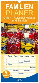 Produktbild: Familienplaner 2027 - Oman - Reiseziel Maskat und Salalah mit 5 Spalten (Wandkalender, 21 x 45 cm) CALVENDO