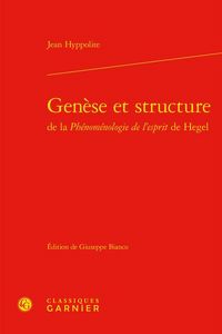 Produktbild: Gen&egrave;se et structure de la Ph&eacute;nom&eacute;nologie de l'esprit de Hegel