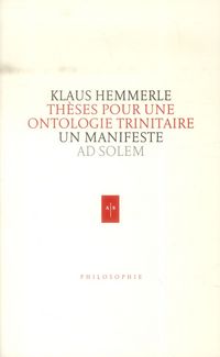 Produktbild: Th&egrave;ses pour une ontologie trinitaire