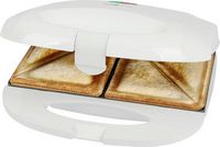 Produktbild: Clatronic ST 3813 Sandwich-Toaster Automatische Temperaturanpassung, Antihaftbeschichtung Wei&szlig;
