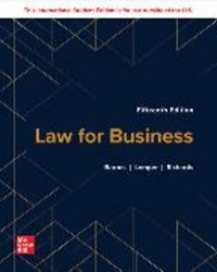 Produktbild: Barnes, A: Law for Business ISE