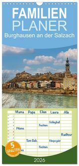 Produktbild: Familienplaner 2026 - Burghausen an der Salzach mit 5 Spalten (Wandkalender, 21 x 45 cm) CALVENDO