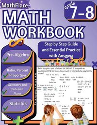 Produktbild: MathFlare - Math Workbook 7th and 8th Grade