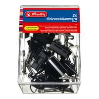 Produktbild: Herlitz Vielzweckklammer 32mm schwarz 24 Stück