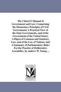 Produktbild: The Citizen'S Manual of Government and Law
