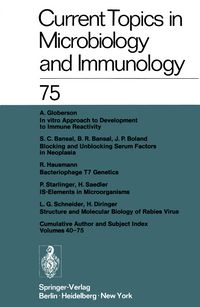 Produktbild: Current Topics in Microbiology and Immunology / Ergebnisse der Microbiologie und Immunit&auml;tsforschung