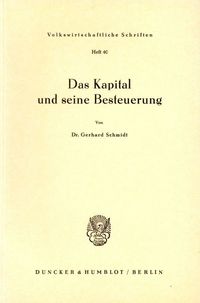 Produktbild: Das Kapital und seine Besteuerung.