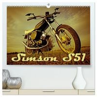 Produktbild: Simson S51 (hochwertiger Premium Wandkalender 2026 DIN A2 quer), Kunstdruck in Hochglanz