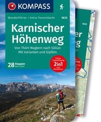 Produktbild: KOMPASS Wanderf&uuml;hrer Karnischer H&ouml;henweg, Von Th&ouml;rl-Maglern nach Sillian, Mit Varianten und Gipfeln, 28 Touren mit Extra-Tourenkarte