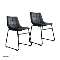 Produktbild: HTI-Living Esszimmerstuhl 2er Set Sadie Dunkelgrau Esszimmerstuhl 2er Set Sadie Dunkelgrau