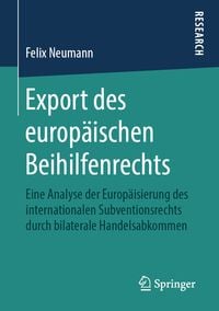 Produktbild: Export des europ&auml;ischen Beihilfenrechts