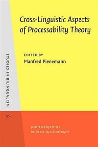 Produktbild: Cross-Linguistic Aspects of Processability Theory