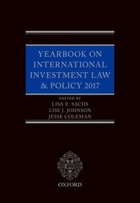 Produktbild: Yearbook on International Investment Law & Policy 2017