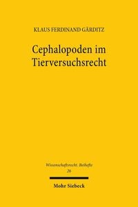 Produktbild: Cephalopoden im Tierversuchsrecht