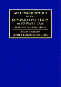 Produktbild: Gordley, J: An Introduction to the Comparative Study of Priv