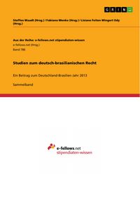 Produktbild: Studien zum deutsch-brasilianischen Recht