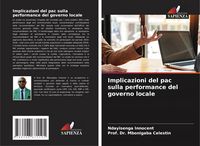 Produktbild: Implicazioni del pac sulla performance del governo locale