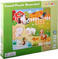 Produktbild: SpielMaus Holz Sound Holzpuzzle Bauernhof