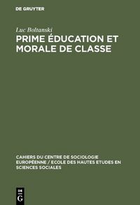 Produktbild: Prime &eacute;ducation et morale de classe