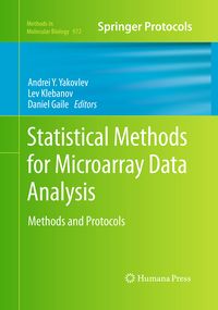 Produktbild: Statistical Methods for Microarray Data Analysis
