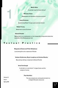 Produktbild: Textual Practice V11 Issue 1
