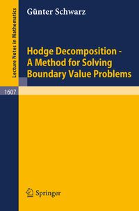 Bild vom Artikel Hodge Decomposition - A Method for Solving Boundary Value Problems vom Autor Günter Schwarz