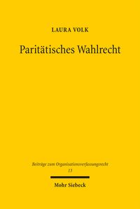 Produktbild: Parit&auml;tisches Wahlrecht
