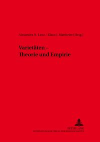 Produktbild: Variet&auml;ten &ndash; Theorie und Empirie