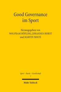 Produktbild: Good Governance im Sport