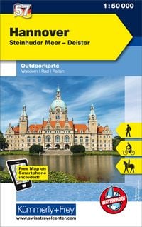 Produktbild: K&uuml;mmerly+Frey Outdoorkarte Deutschland 57 Hannover 1:50.000