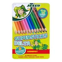 Produktbild: JOLLY Buntstifte Supersticks DELTA 12er Metalletui