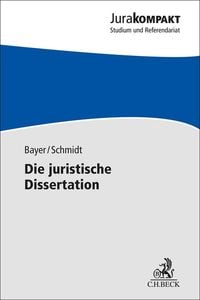 Produktbild: Die juristische Dissertation
