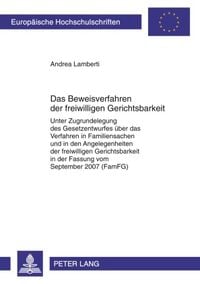 Produktbild: Das Beweisverfahren der freiwilligen Gerichtsbarkeit