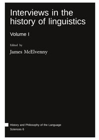 Produktbild: Interviews in the history of linguistics : Volume I