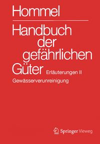Produktbild: Handbuch der gef&auml;hrlichen G&uuml;ter. Erl&auml;uterungen II
