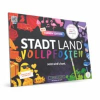 Produktbild: DENKRIESEN - STADT LAND VOLLPFOSTEN&reg; Farben Edition - "Jetzt wird's bunt" | A4 Spielblock