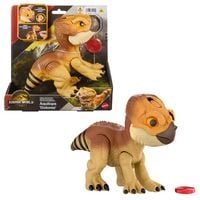 Produktbild: Jurassic World: Die Wiedergeburt Primal Protector Aquilops Dolores Interaktives Dinosaurierspielzeug, mit Angriffsbewegungen und Brüllgeräuschen