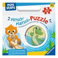 Produktbild: ministeps Plitsch-Platsch-Puzzle Lieblingstiere - ab 12 Monate