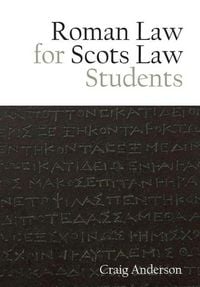 Produktbild: Roman Law for Scots Law Students