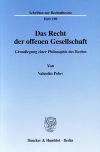 Produktbild: Das Recht der offenen Gesellschaft