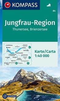 Bild vom Artikel KOMPASS Wanderkarte 84 Jungfrau-Region, Thunersee, Brienzersee 1:40.000 vom Autor 