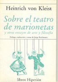 Produktbild: Sobre el teatro de marionetas y otros ensayos de arte y filosof&iacute;a